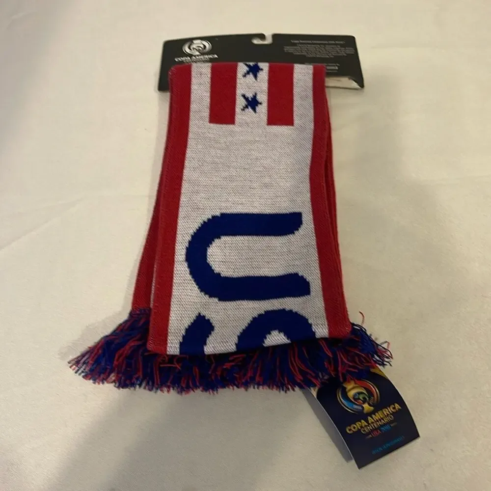 USA Forever Copa America Centenario Scarf USA 2016  collectibles Red Blue NWT